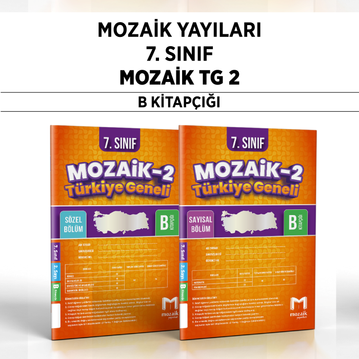 MOZAİK 07.SINIF TÜRKİYE GENELİ SAY/SÖZ 2-B -25-26